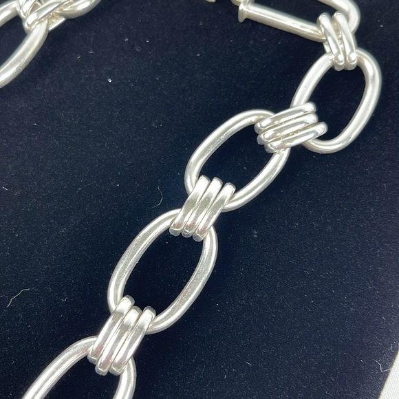 Thistle & Bee Sterling Silver Necklace Chunky Chain Statement Heavyweight 4.75oz - Picture 5 of 7